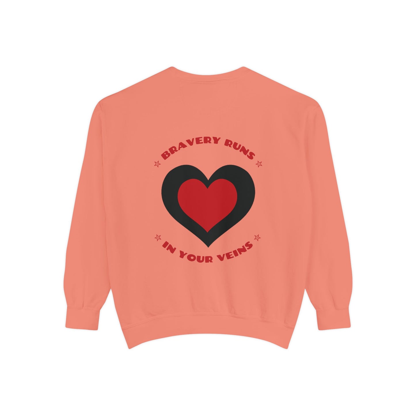 Firefighter Unisex Garment-Dyed Sweatshirt – Bravery runs in your veins
