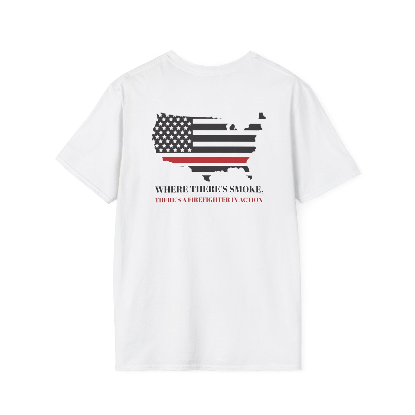 Firefighter Softstyle T-Shirt – Where there’s smoke, there’s a firefighter in action
