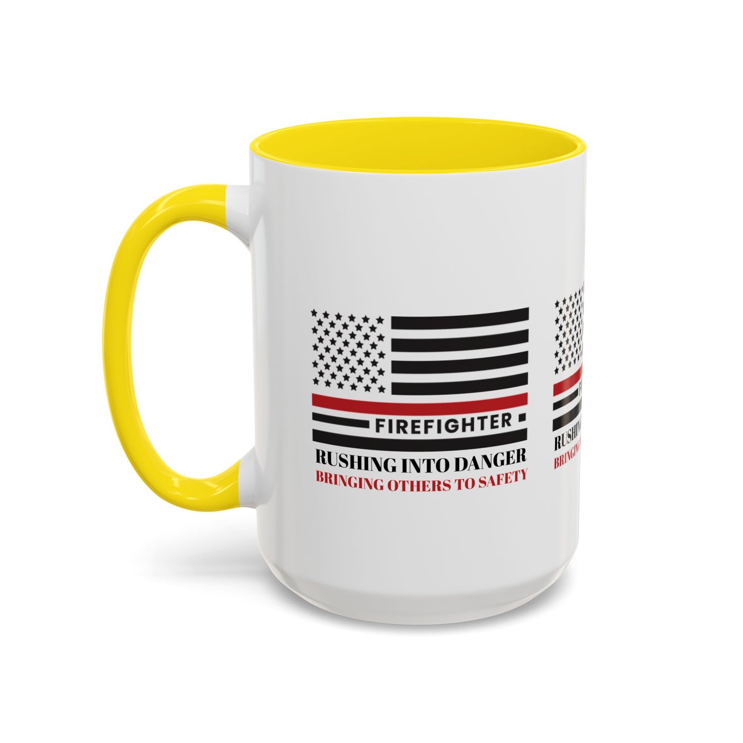 Firefighter Accent Coffee Mug – Rushing into danger, bringing others to safety