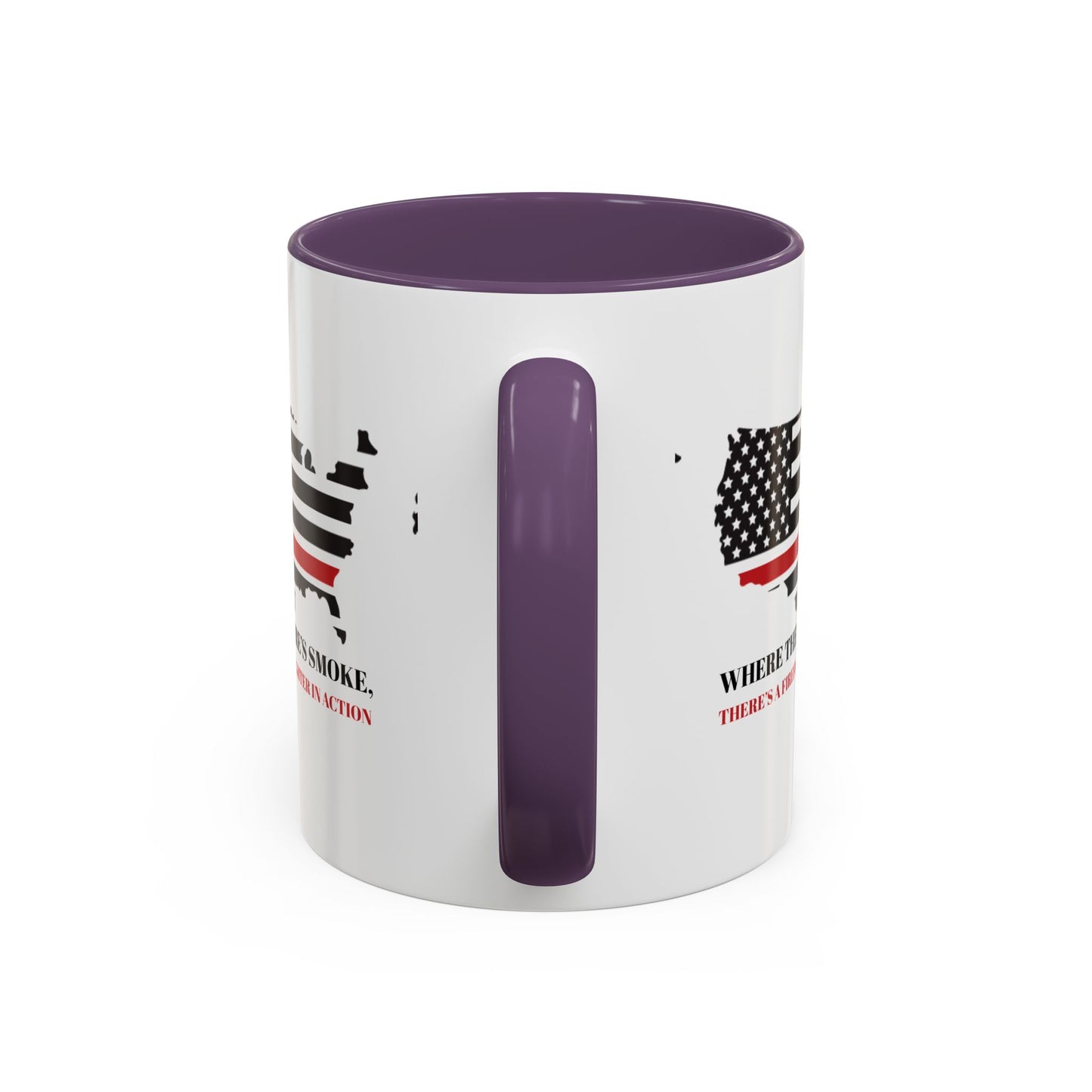 Firefighter Accent Coffee Mug – Where there’s smoke, there’s a firefighter in action