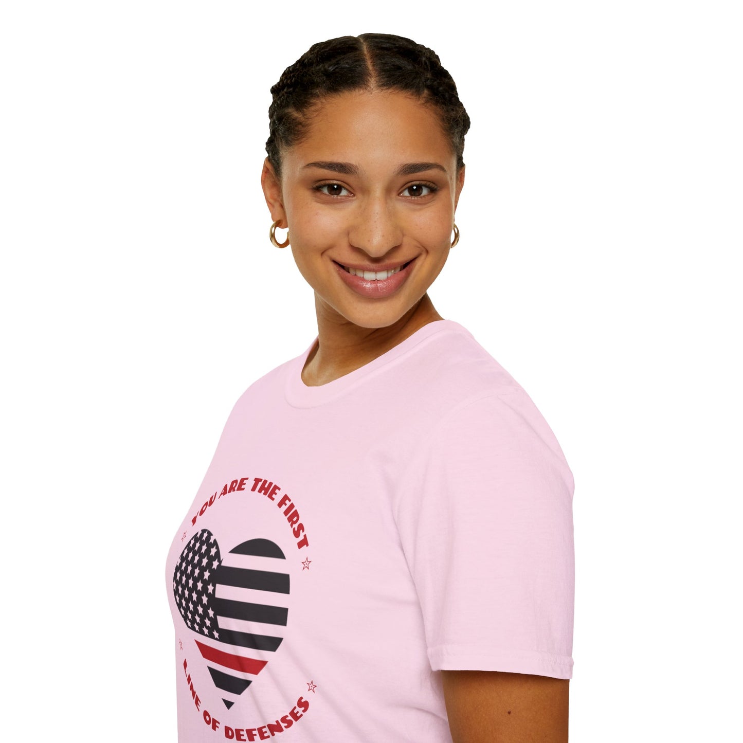Firefighter Softstyle T-Shirt – You are the first line of defenses