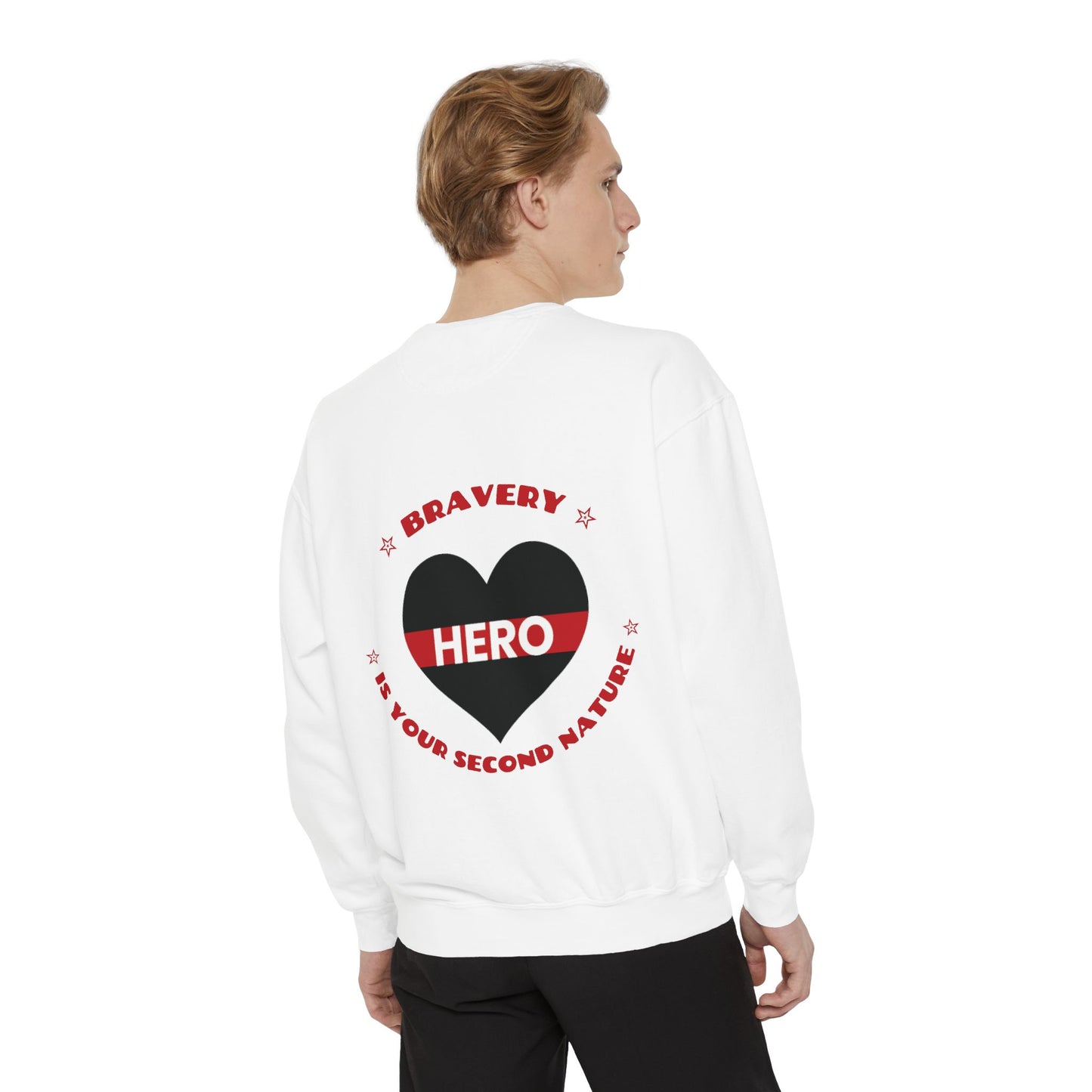 Firefighter Unisex Garment-Dyed Sweatshirt – Bravery is your second nature