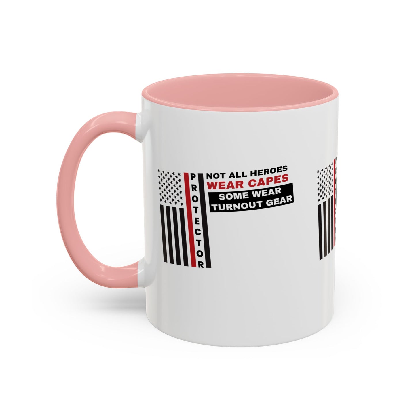 Firefighter Accent Coffee Mug – Not all heroes wear capes—some wear turnout gear
