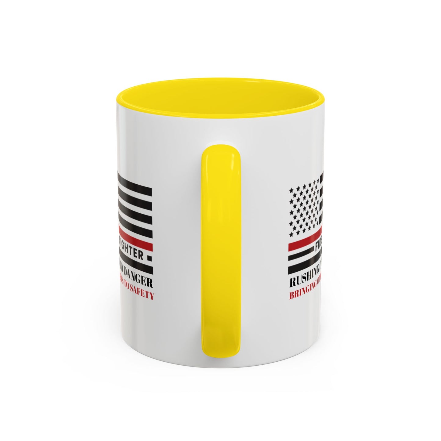 Firefighter Accent Coffee Mug – Rushing into danger, bringing others to safety