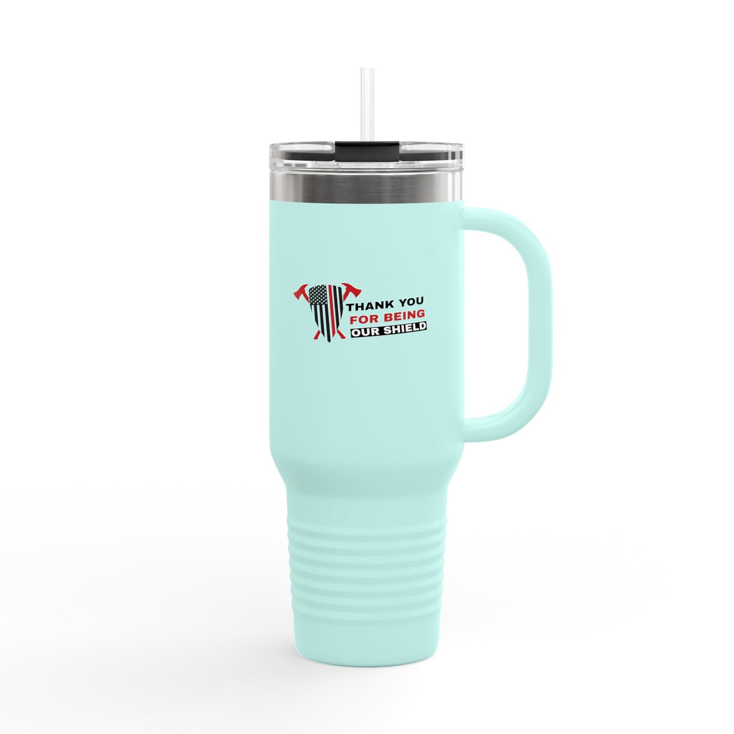 Firefighter Insulated Travel Mug, 40oz – Thank you for being our shield