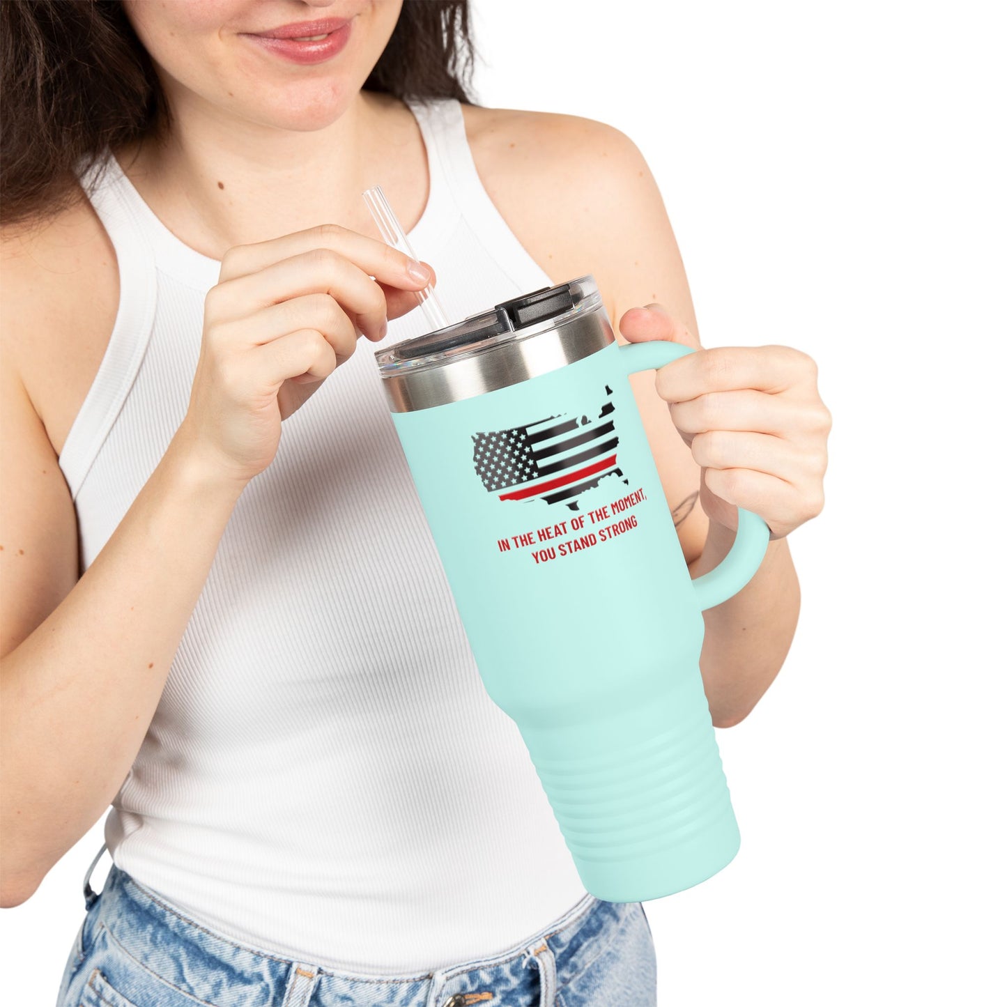 Firefighter Insulated Travel Mug, 40oz – In the heat of the moment, you stand strong