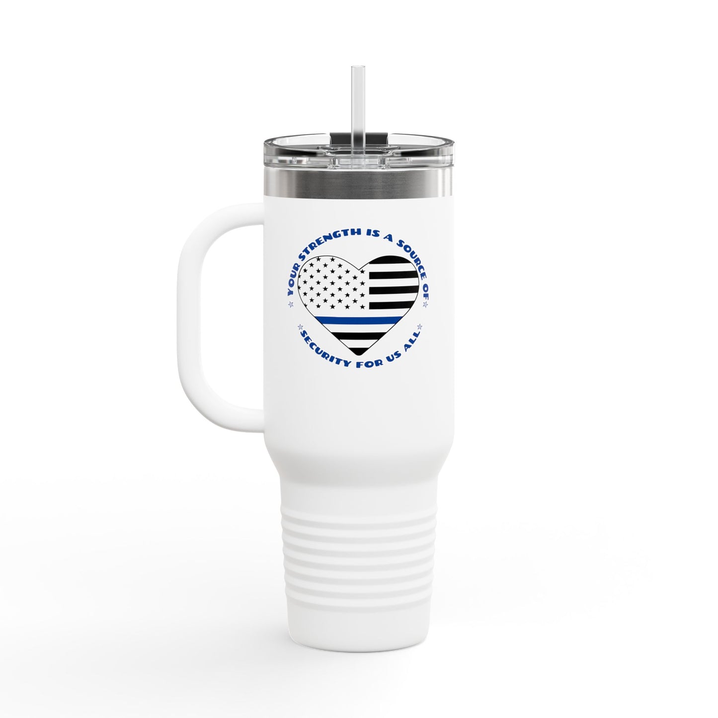 Police Insulated Travel Mug, 40oz – Your strength is a source of security for us all