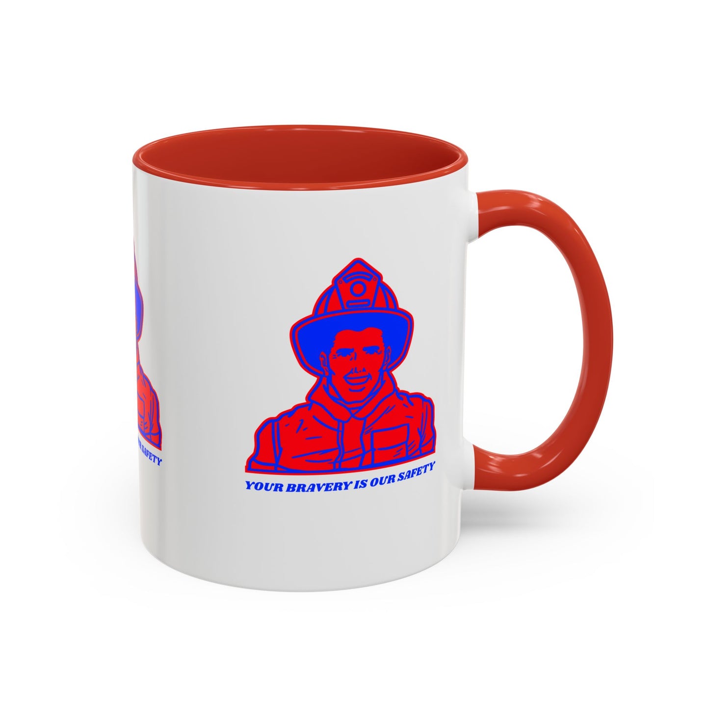 Firefighter Accent Coffee Mug – Your bravery is our safety