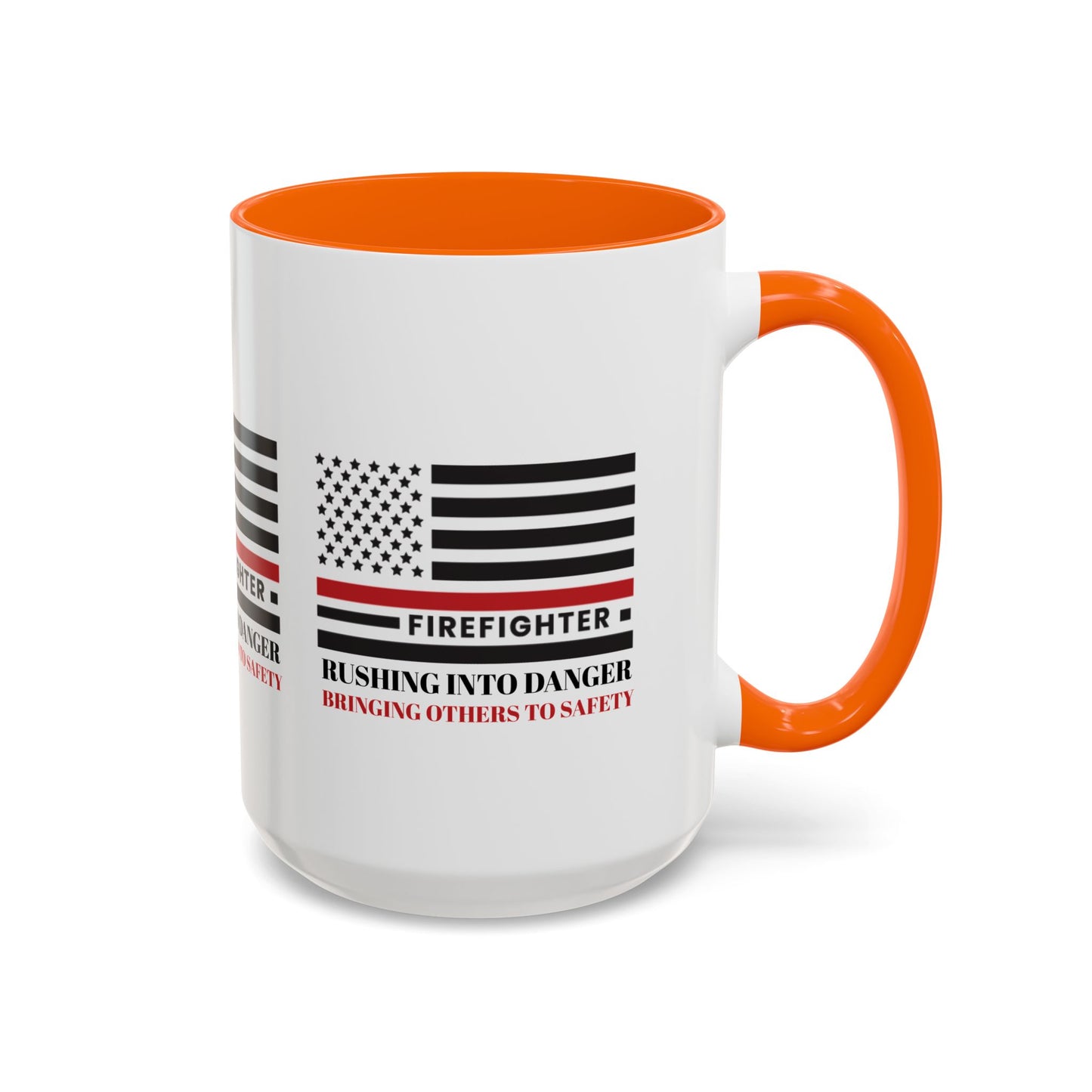Firefighter Accent Coffee Mug – Rushing into danger, bringing others to safety