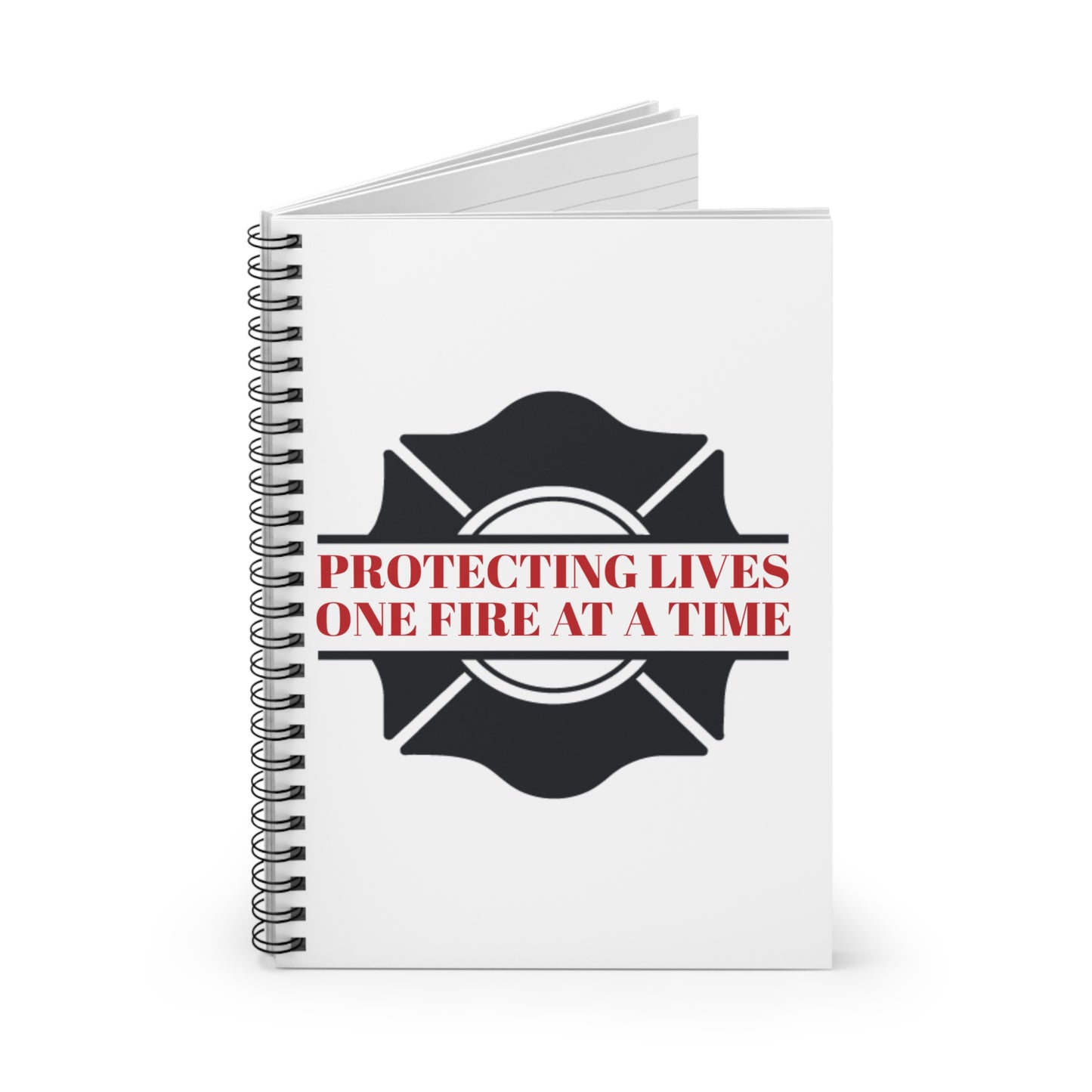 Firefighter Spiral Notebook – Protecting lives, one fire at a time