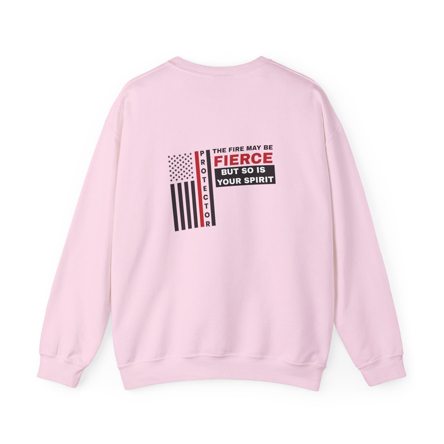 Firefighter Unisex Heavy Blend Crewneck Sweatshirt – Not all heroes wear capes—some wear turnout gear