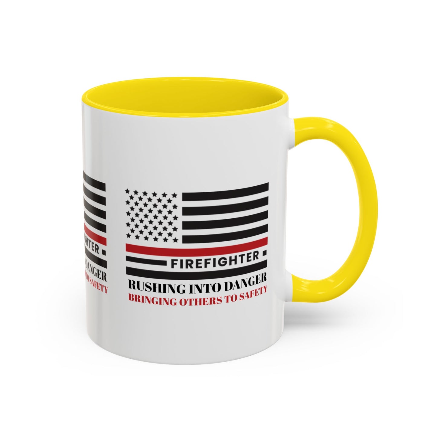 Firefighter Accent Coffee Mug – Rushing into danger, bringing others to safety