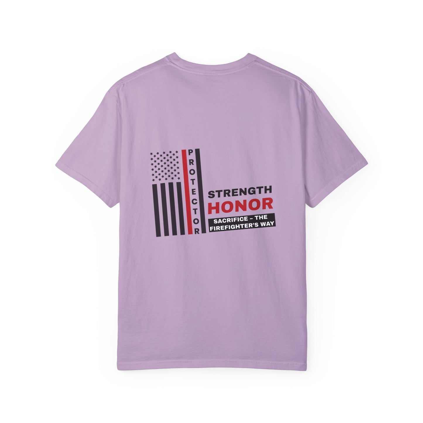 Firefighter Unisex Garment-Dyed T-Shirt – Strength, honor, sacrifice – the firefighter’s way