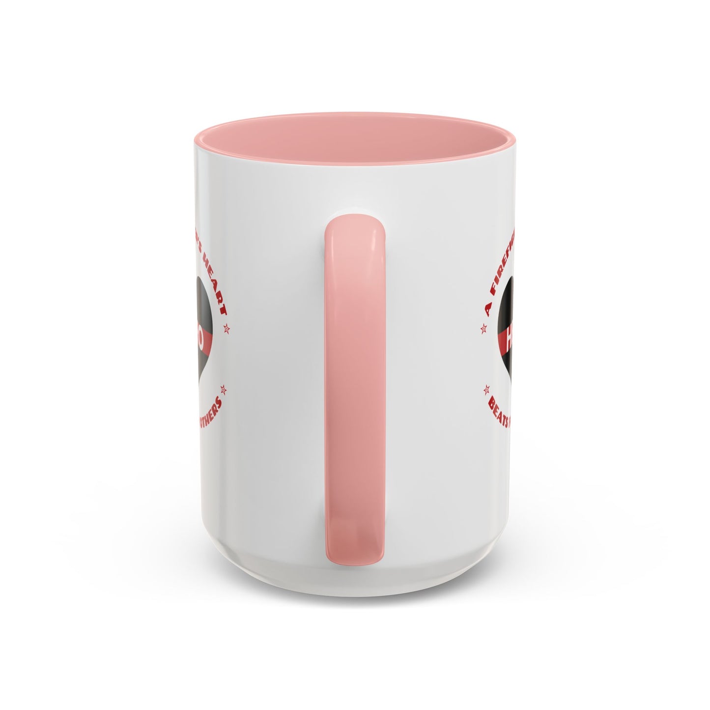 Firefighter Accent Coffee Mug – A firefighter’s heart beats for others