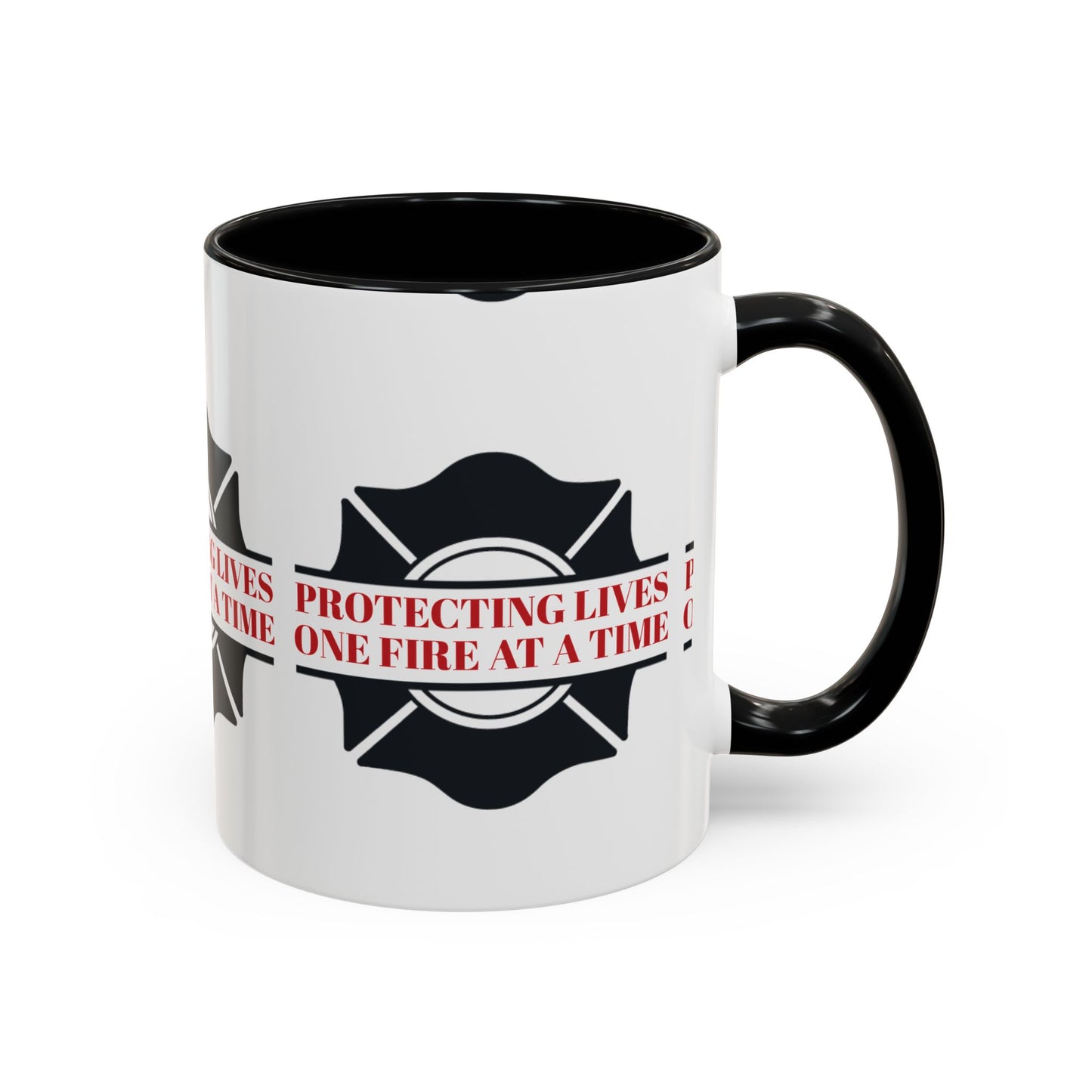 Firefighter Accent Coffee Mug – Protecting lives, one fire at a time