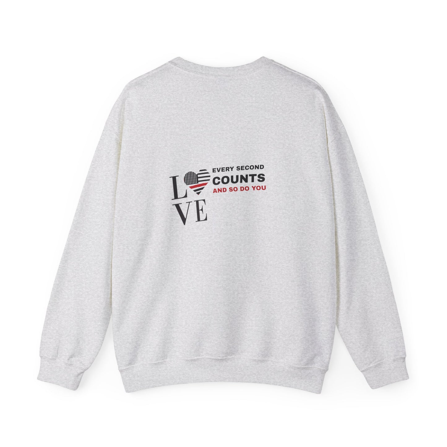 Firefighter Unisex Heavy Blend Crewneck Sweatshirt – Every second counts, and so do you