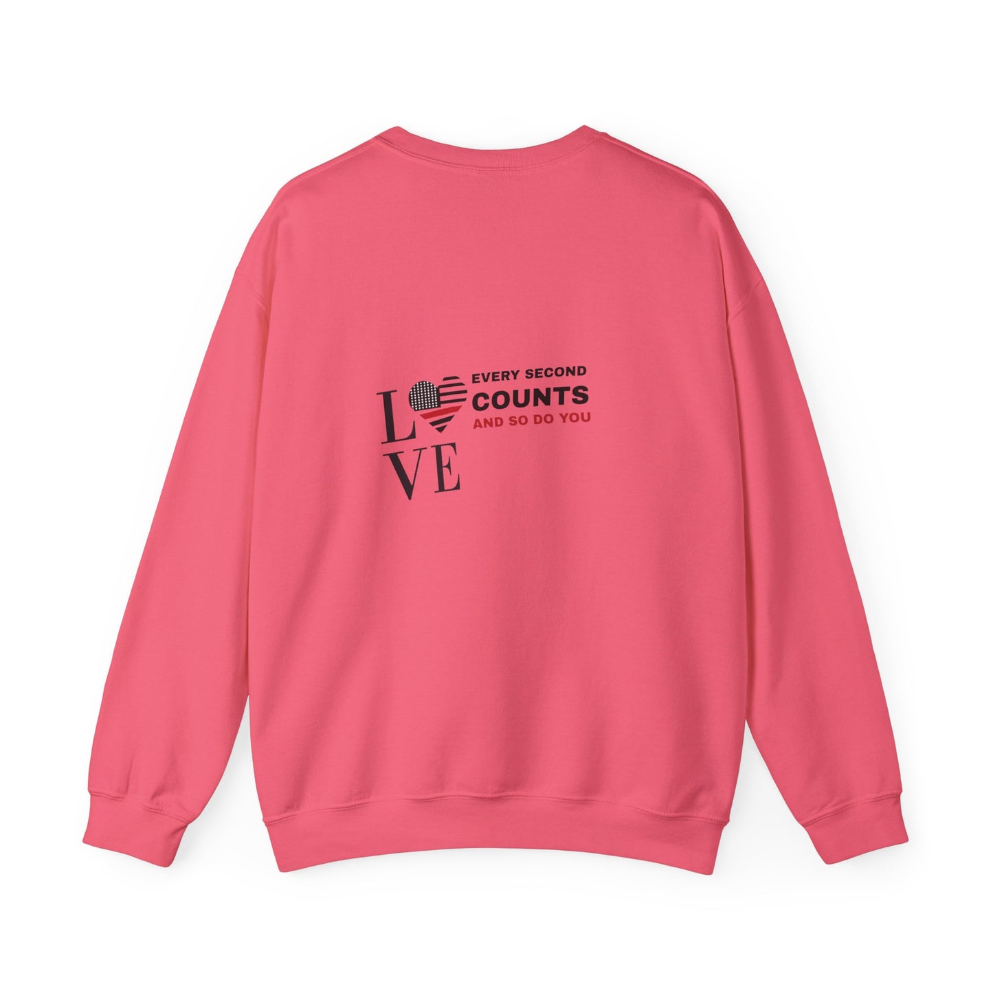 Firefighter Unisex Heavy Blend Crewneck Sweatshirt – Every second counts, and so do you