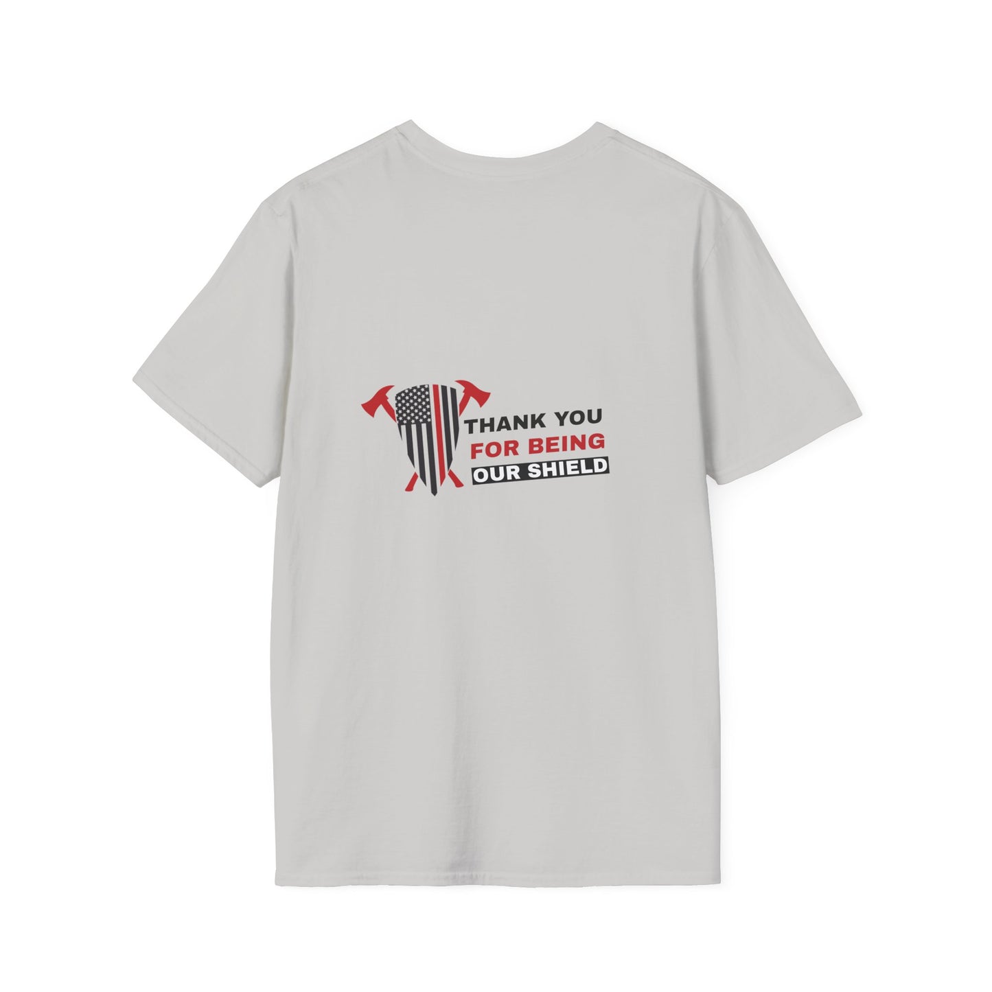 Firefighter Softstyle T-Shirt – Thank you for being our shield