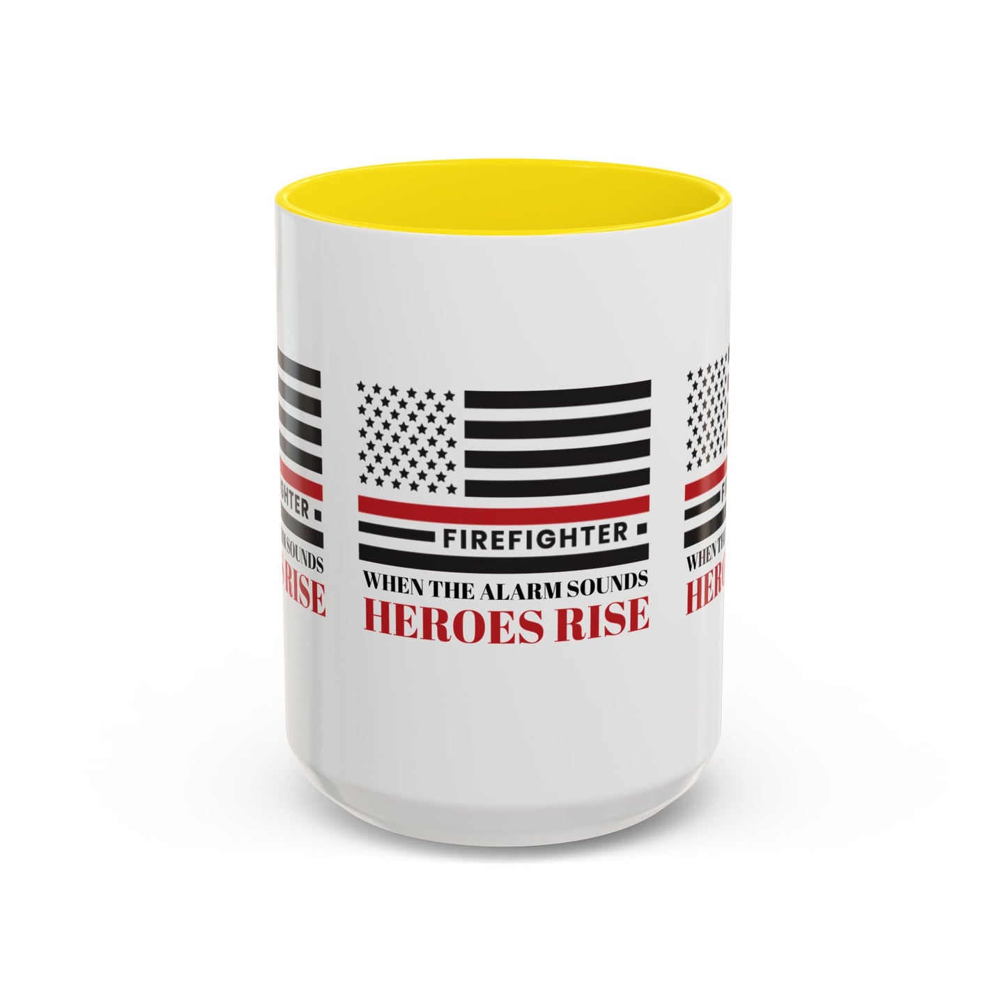 Firefighter Accent Coffee Mug – When the alarm sounds, heroes rise