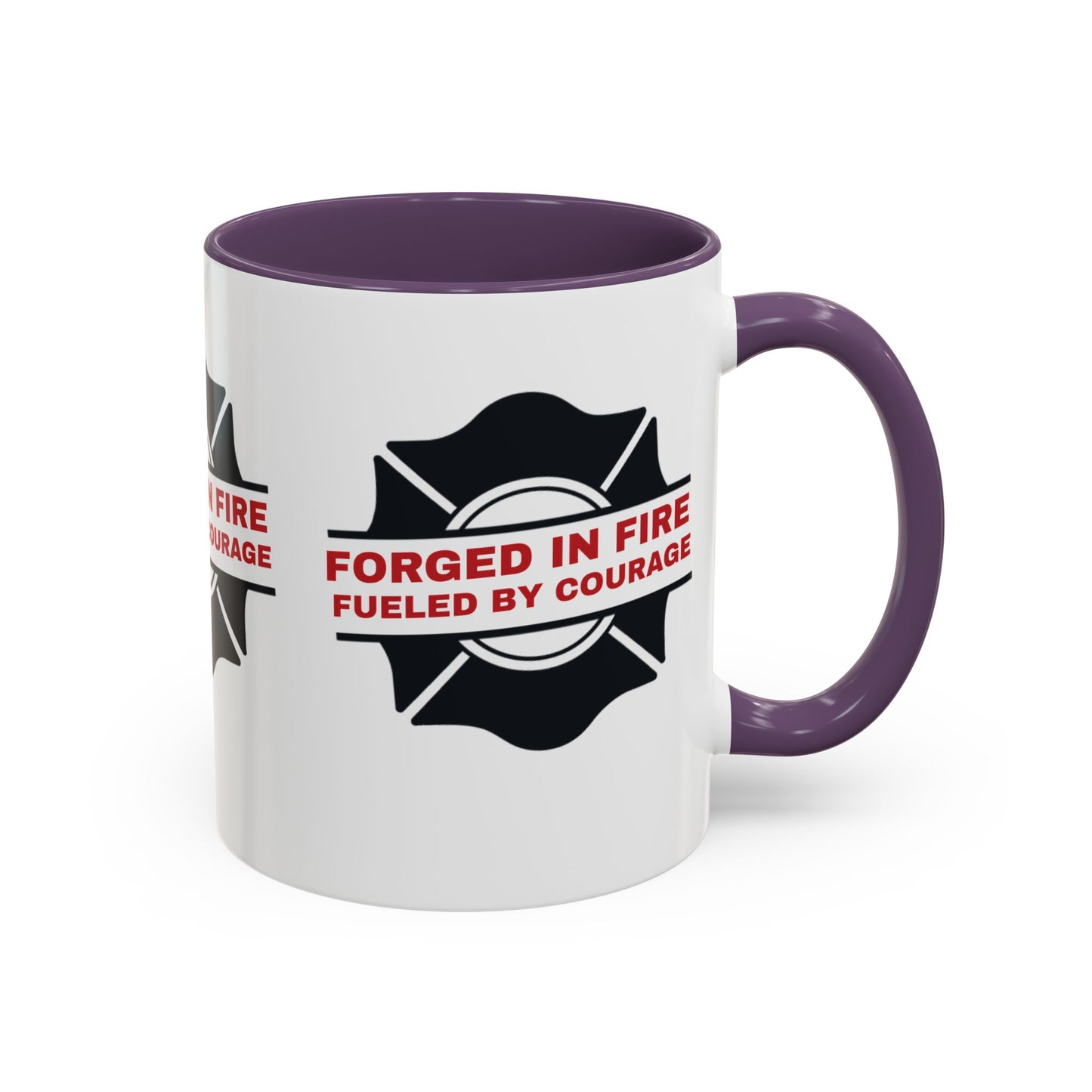 Firefighter Accent Coffee Mug – Forged in fire, fueled by courage