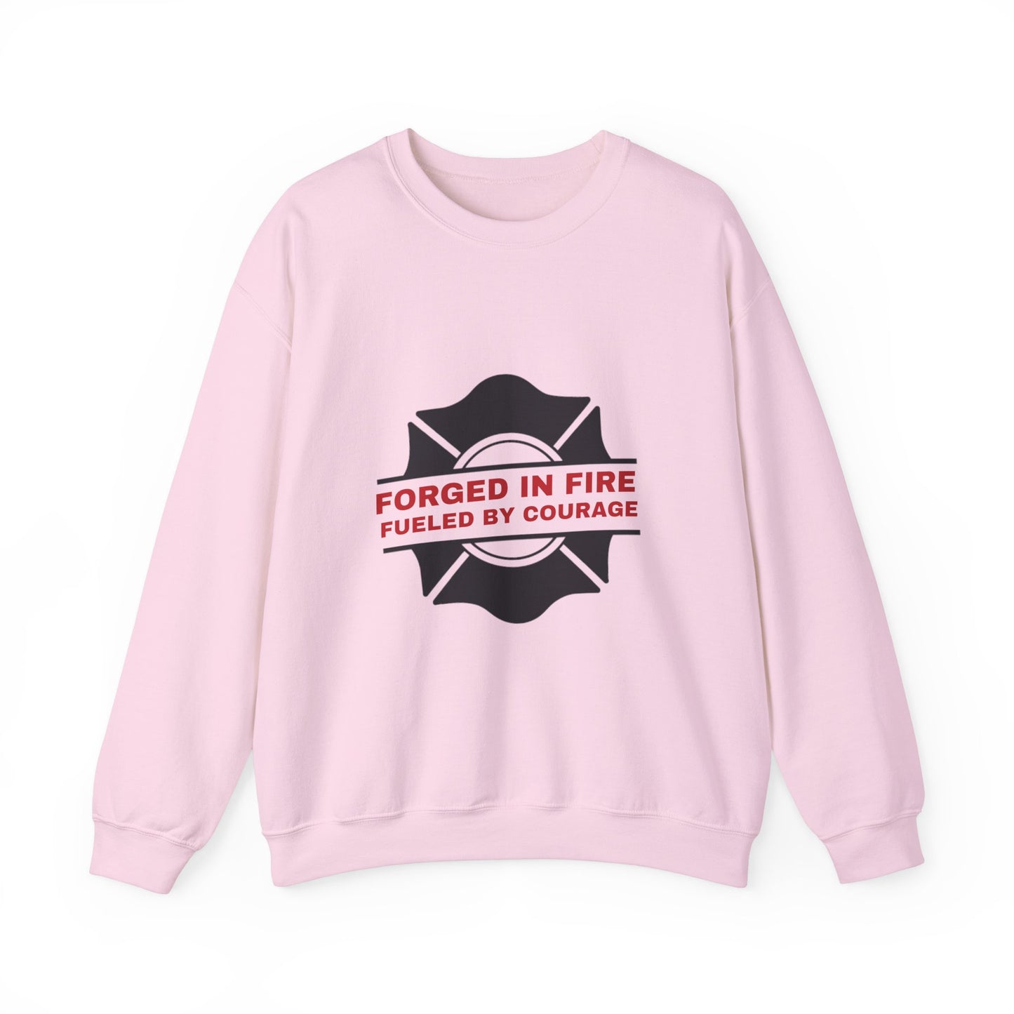 Firefighter Unisex Heavy Blend Crewneck Sweatshirt – Forged in fire, fueled by courage