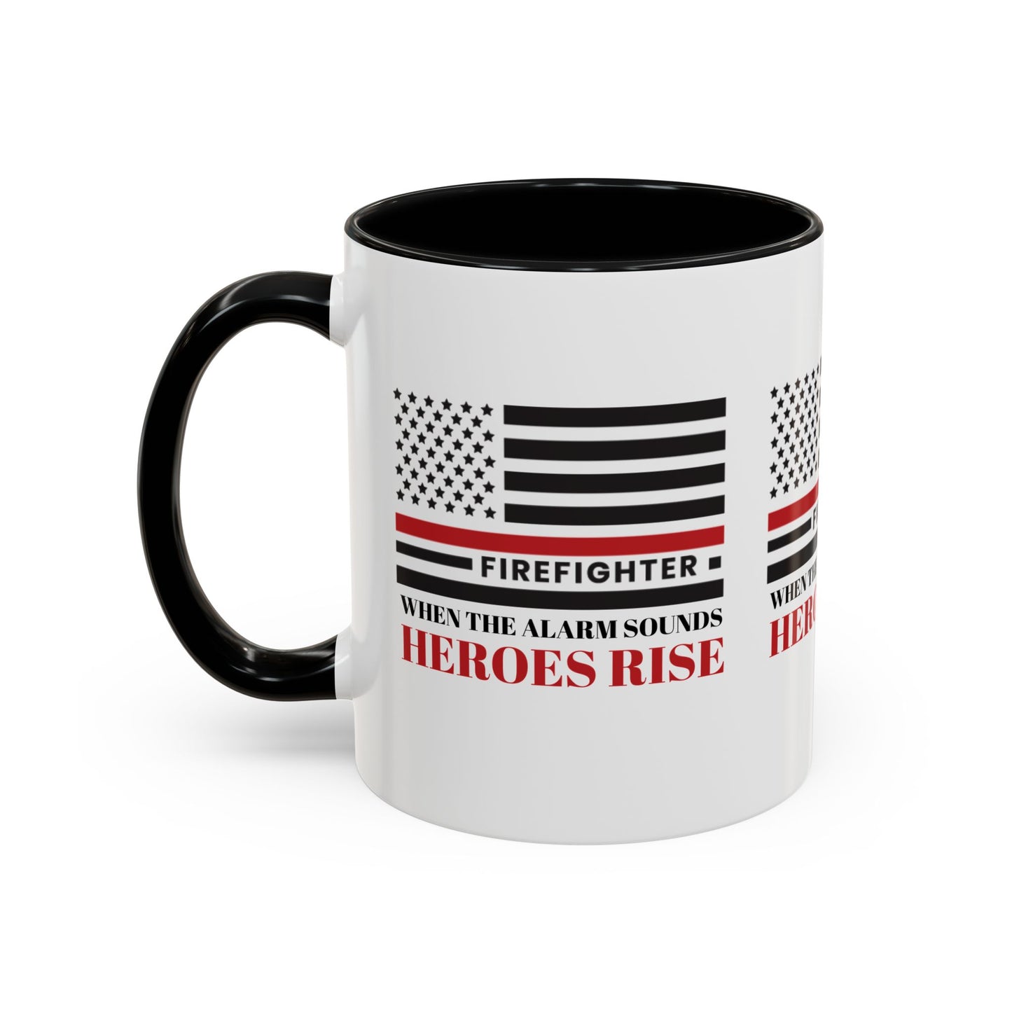 Firefighter Accent Coffee Mug – When the alarm sounds, heroes rise
