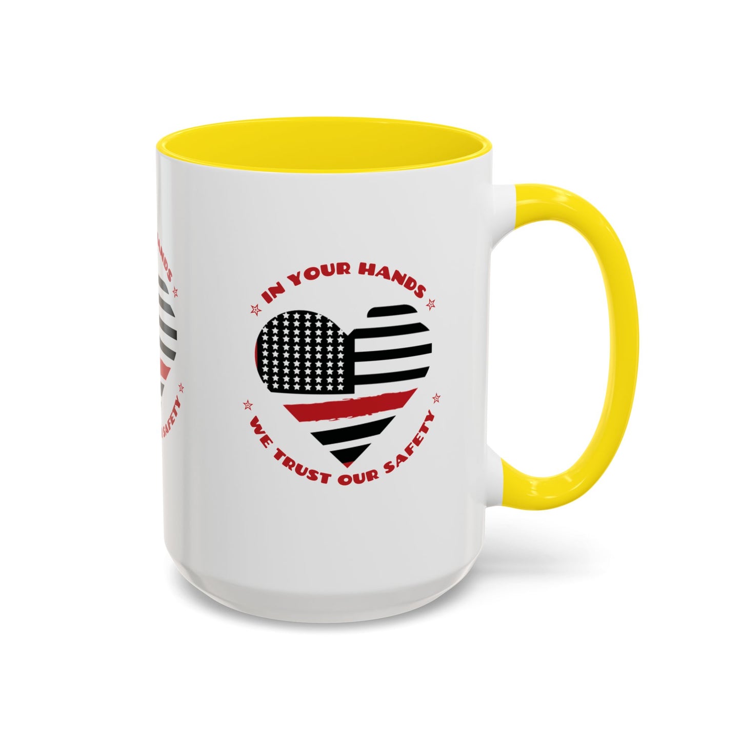 Firefighter Accent Coffee Mug – In your hands, we trust our safety