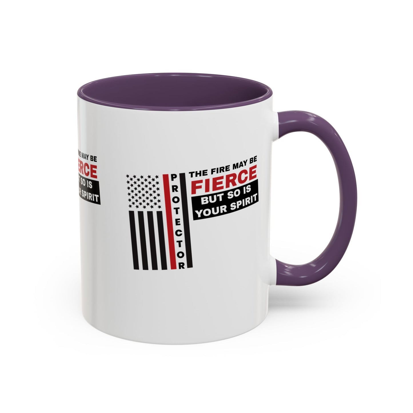 Firefighter Accent Coffee Mug – The fire may be fierce, but so is your spirit