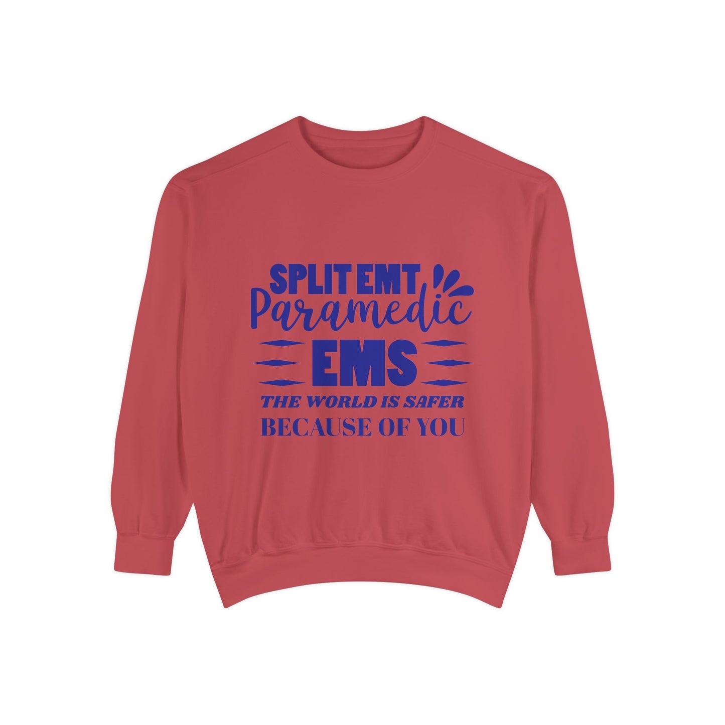 EMS Unisex Garment-Dyed Sweatshirt –The world is safer because of you