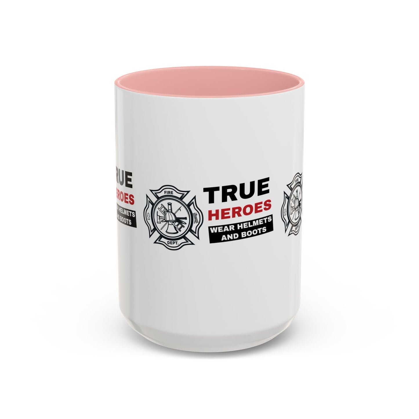 Firefighter Accent Coffee Mug – True heroes wear helmets and boots