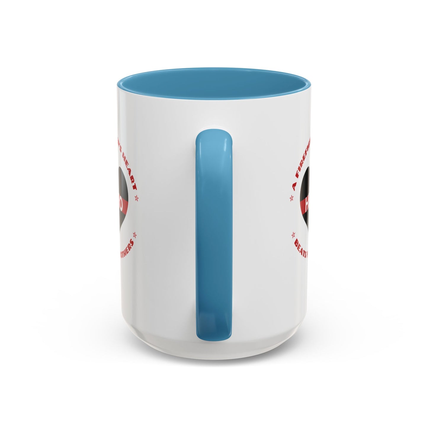 Firefighter Accent Coffee Mug – A firefighter’s heart beats for others