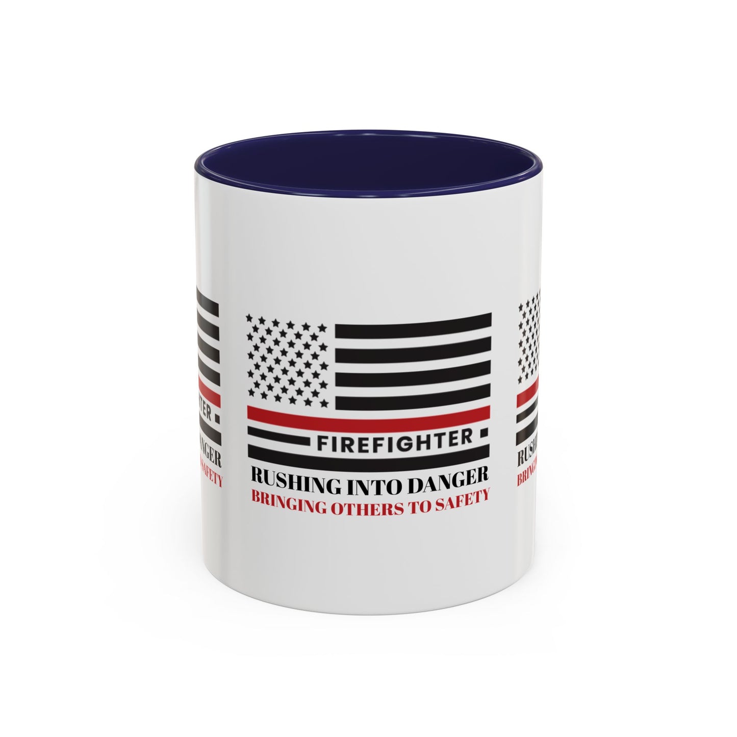 Firefighter Accent Coffee Mug – Rushing into danger, bringing others to safety