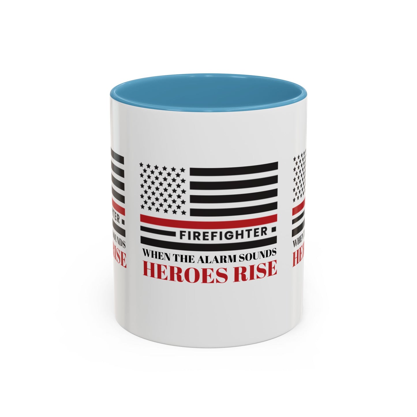 Firefighter Accent Coffee Mug – When the alarm sounds, heroes rise