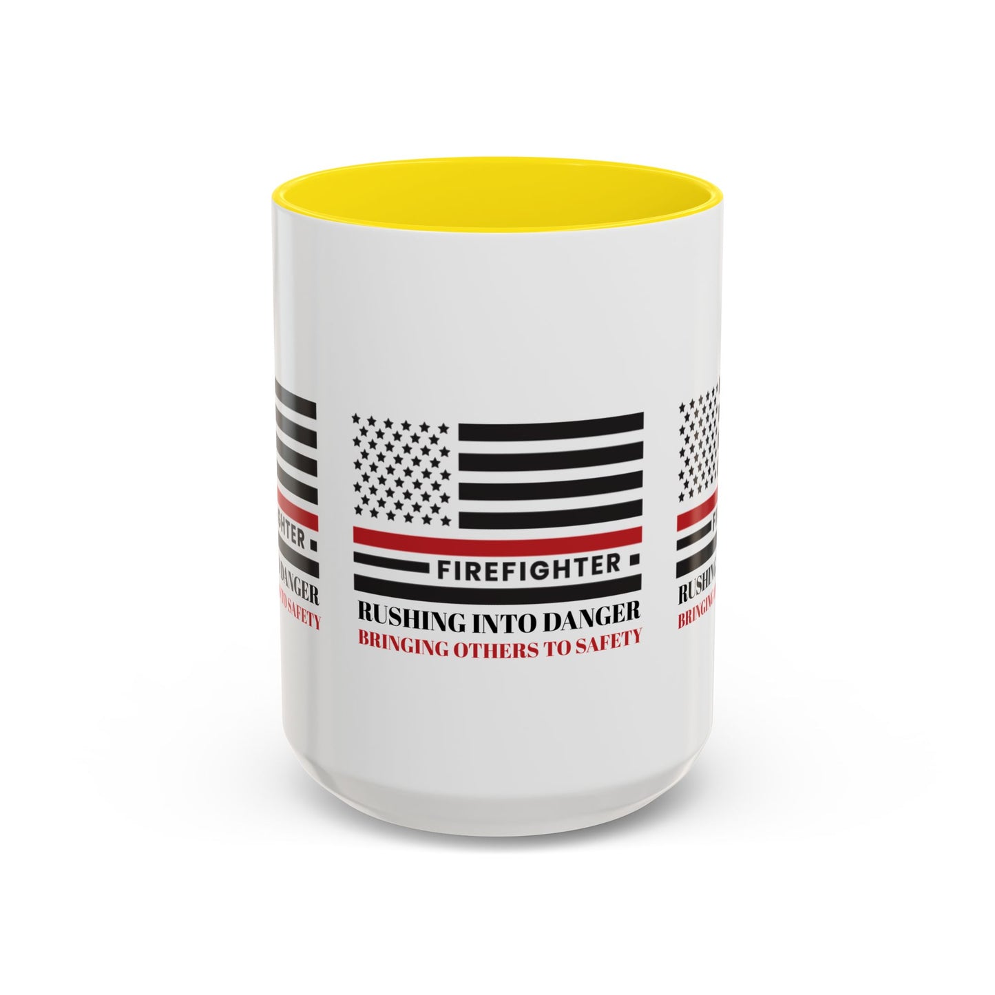 Firefighter Accent Coffee Mug – Rushing into danger, bringing others to safety