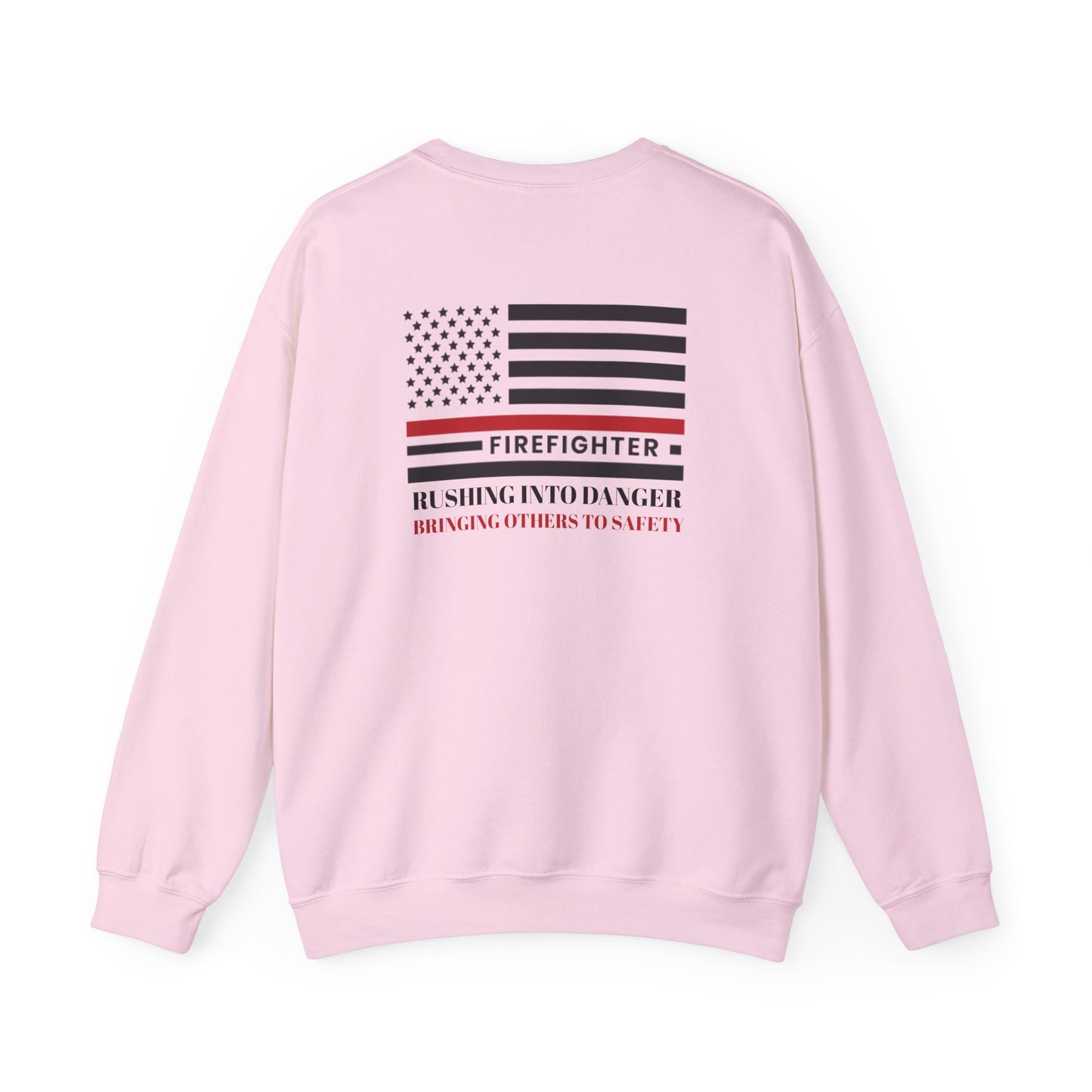 Firefighter Unisex Heavy Blend Crewneck Sweatshirt – Rushing into danger, bringing others to safety