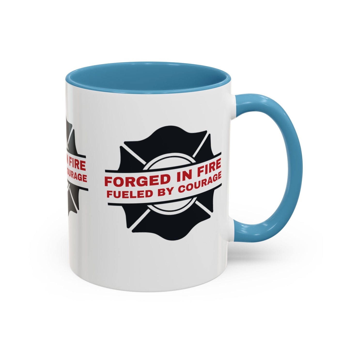 Firefighter Accent Coffee Mug – Forged in fire, fueled by courage