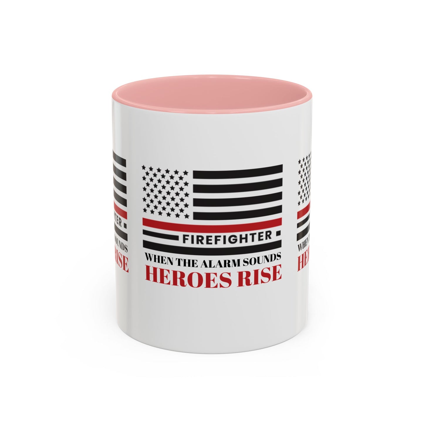 Firefighter Accent Coffee Mug – When the alarm sounds, heroes rise