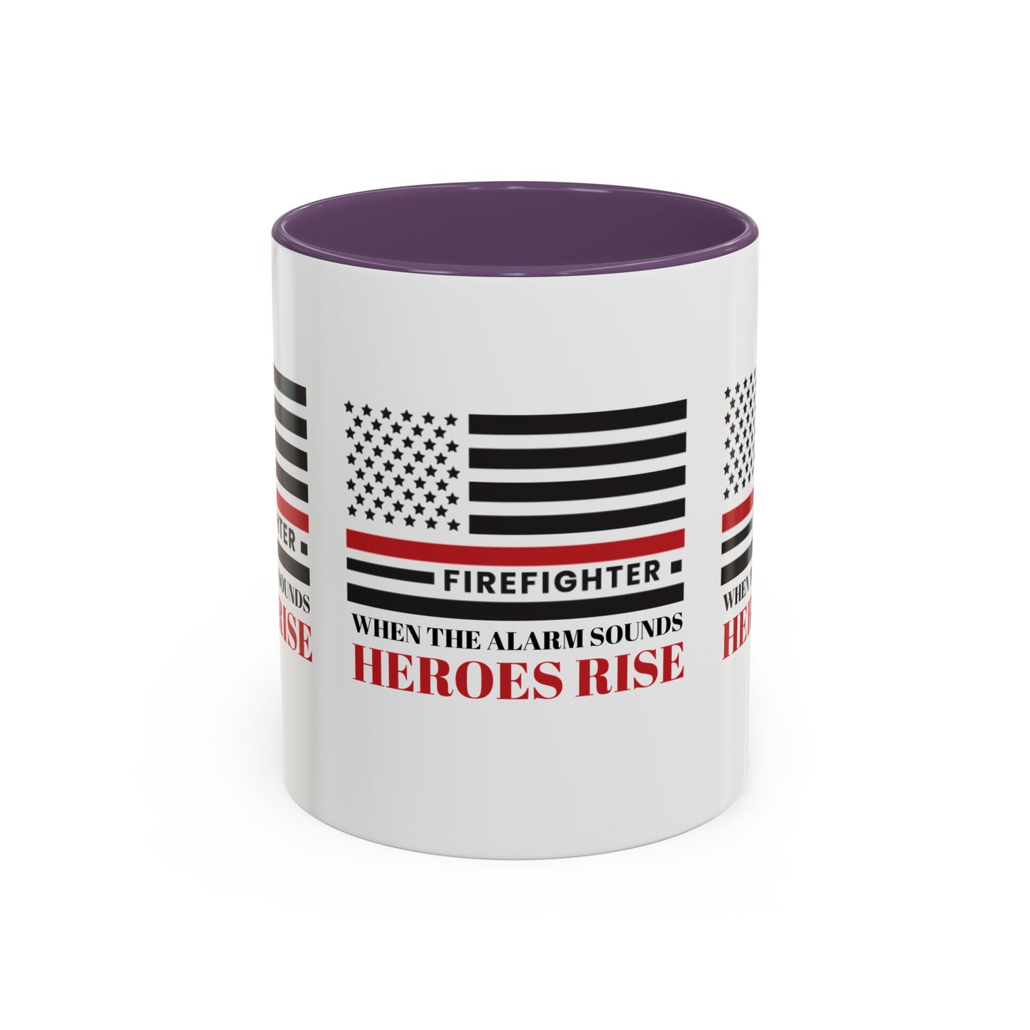 Firefighter Accent Coffee Mug – When the alarm sounds, heroes rise