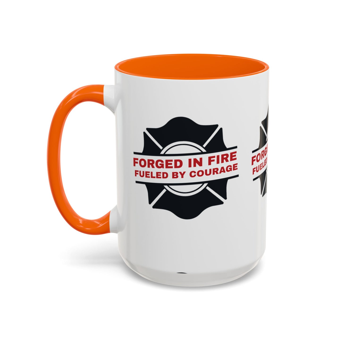 Firefighter Accent Coffee Mug – Forged in fire, fueled by courage