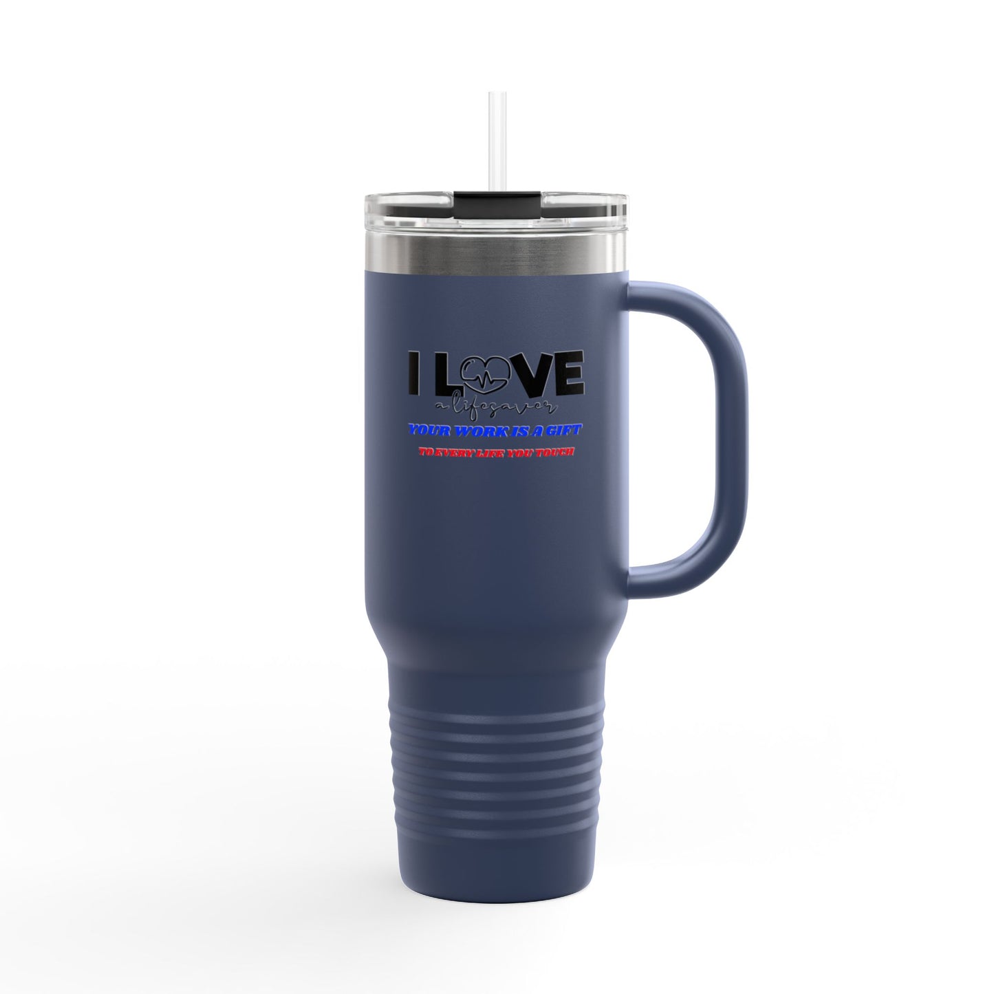 EMS Insulated Travel Mug, 40oz - Your work is a gift to every life you touch