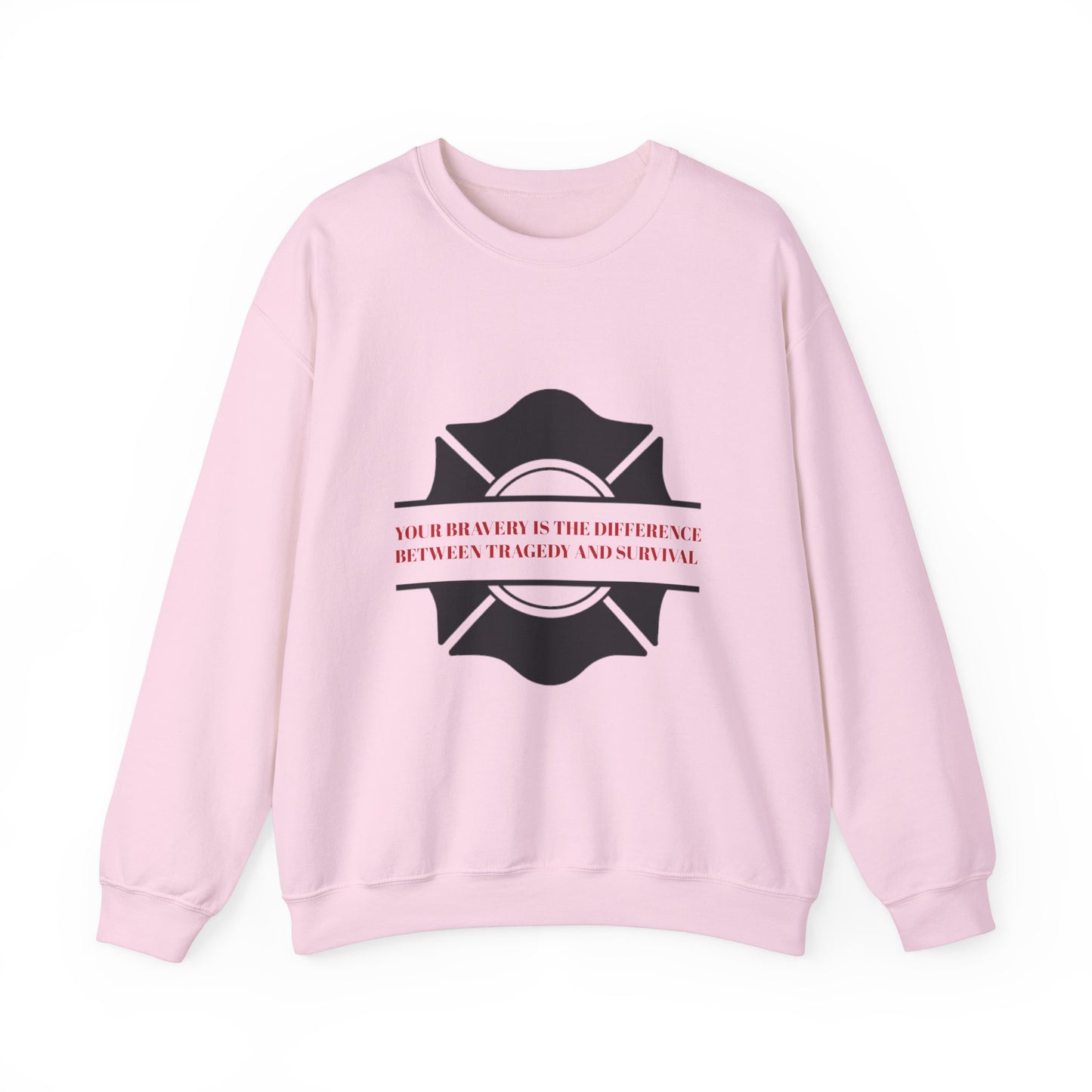 Firefighter Unisex Heavy Blend Crewneck Sweatshirt – Your bravery is the difference between tragedy and survival