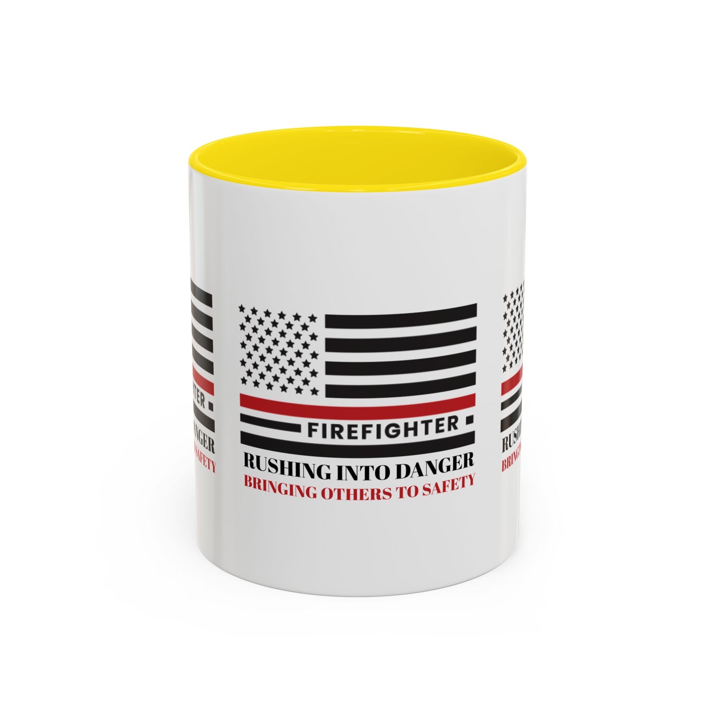 Firefighter Accent Coffee Mug – Rushing into danger, bringing others to safety