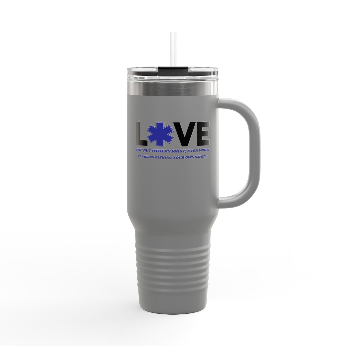EMS Insulated Travel Mug, 40oz - You put others first, even when it means risking your own safety