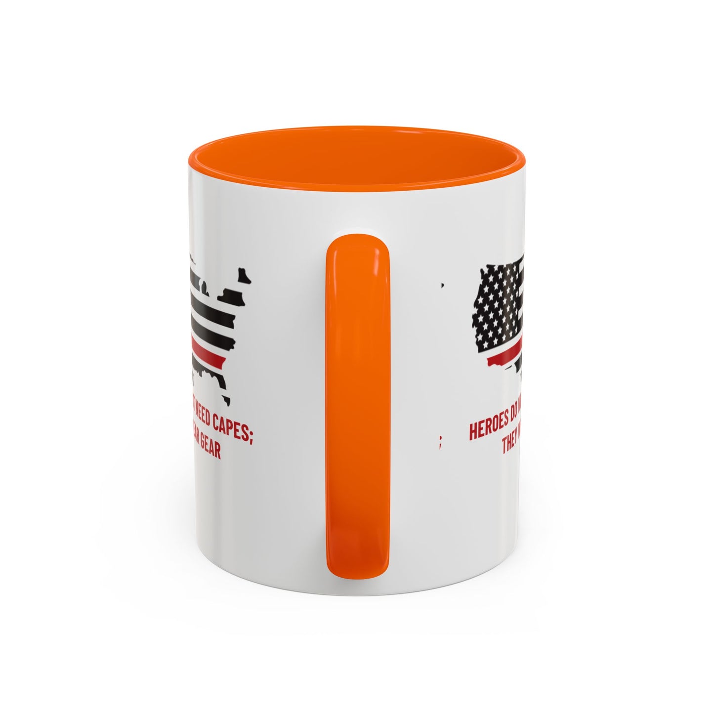 Firefighter Accent Coffee Mug – Heroes do not need capes; they wear gear