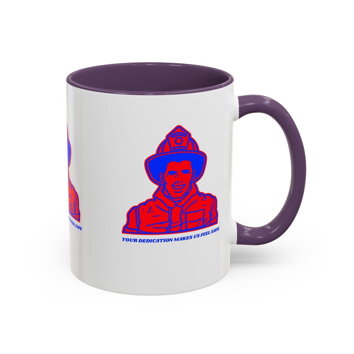 Firefighter Accent Coffee Mug – Your dedication makes us feel safe