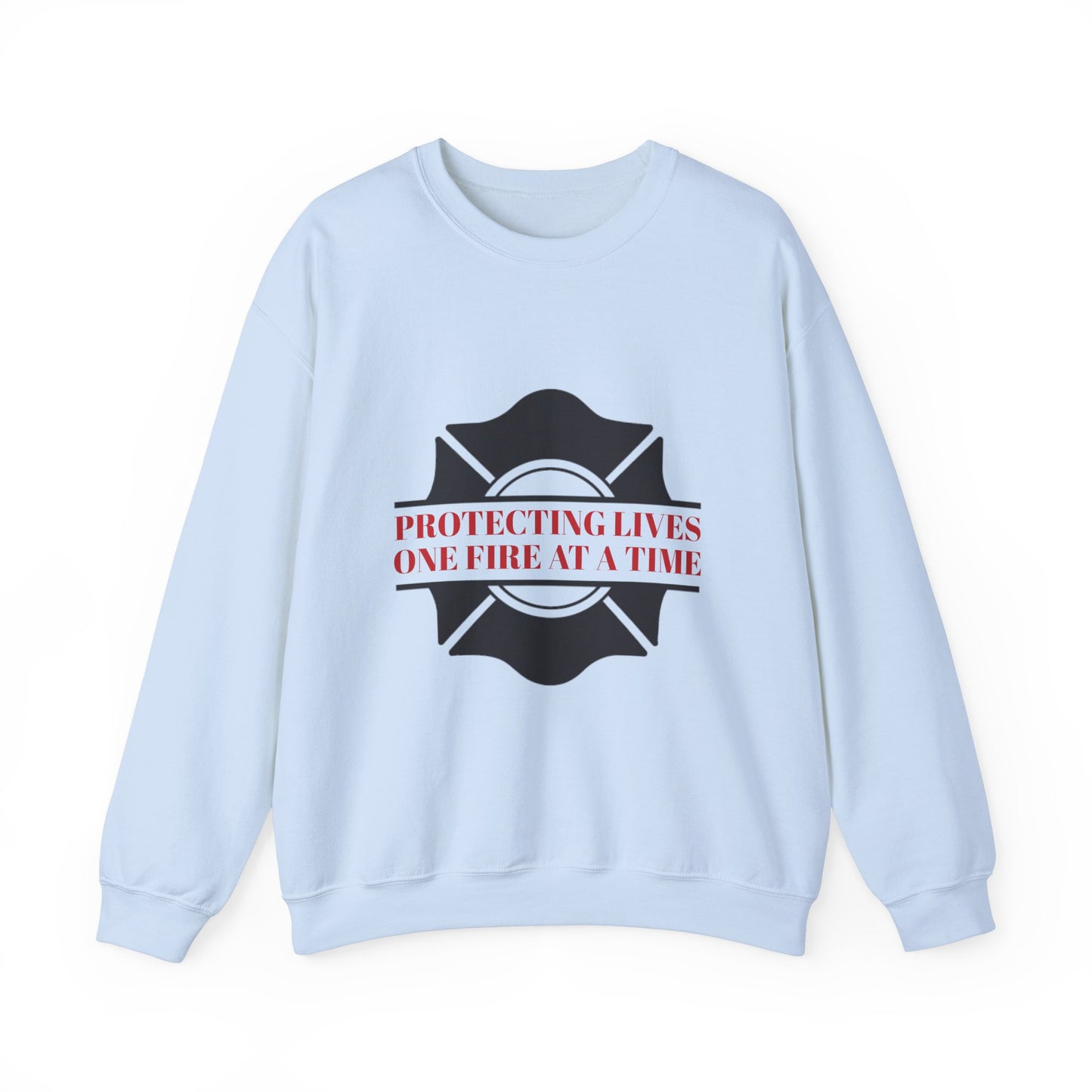 Firefighter Unisex Heavy Blend Crewneck Sweatshirt – Protecting lives, one fire at a time