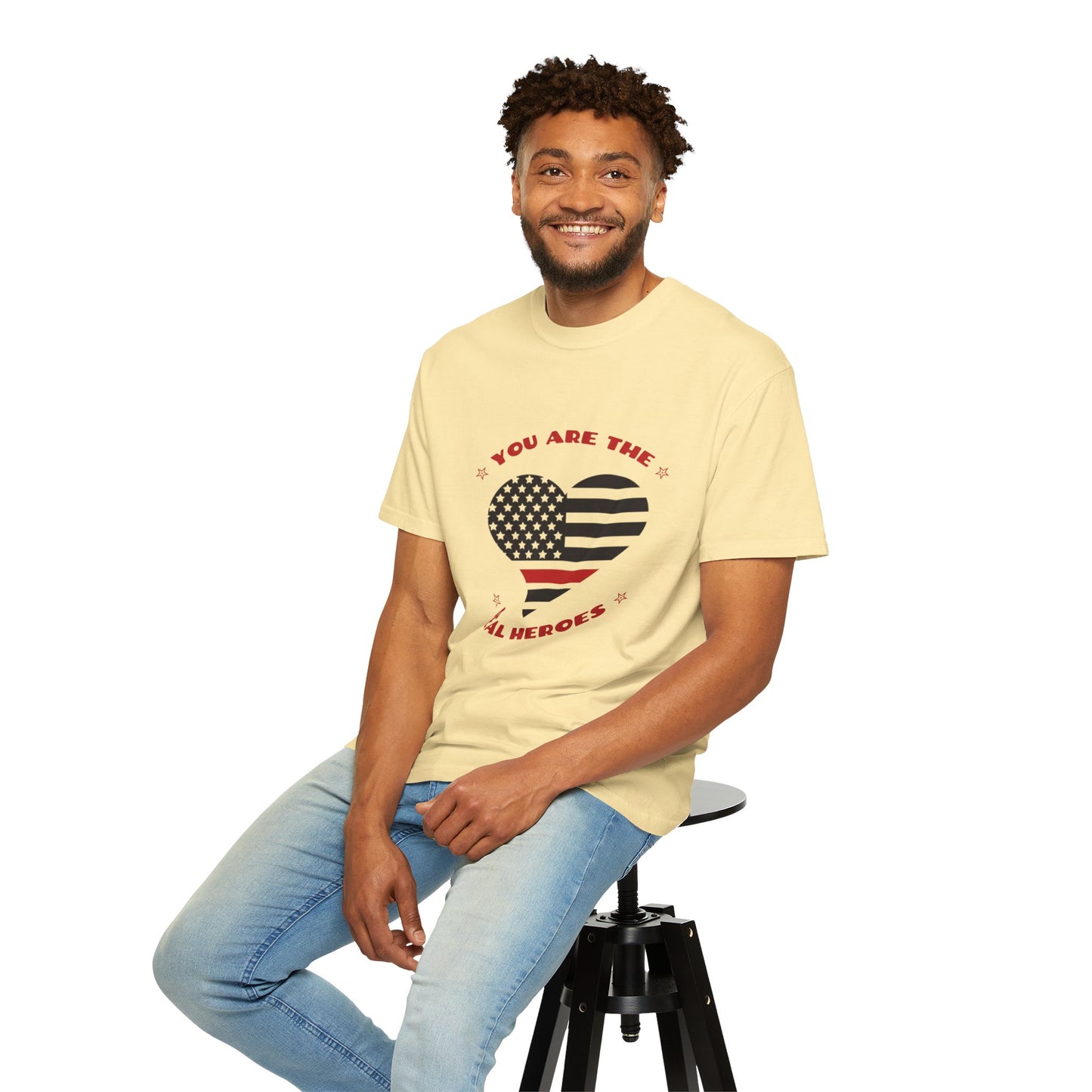 Firefighter Unisex Garment-Dyed T-Shirt – You are the real heroes