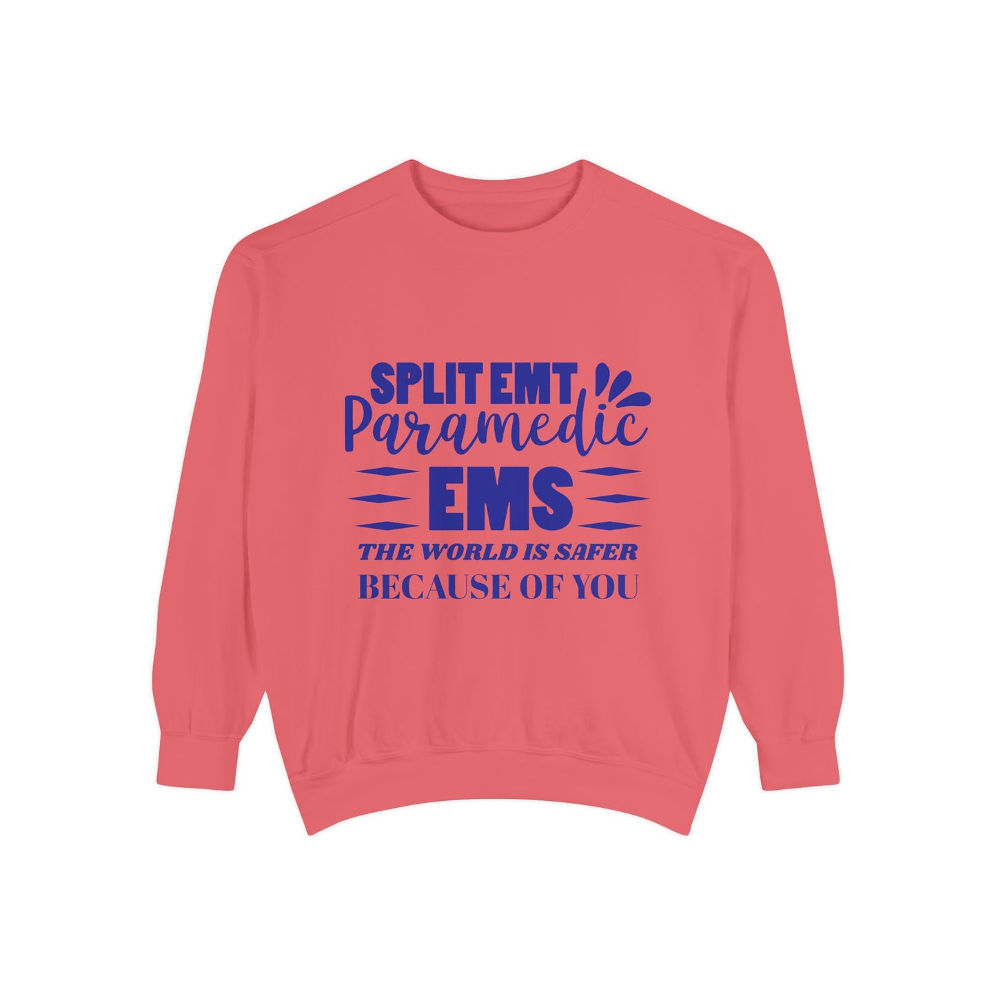 EMS Unisex Garment-Dyed Sweatshirt –The world is safer because of you