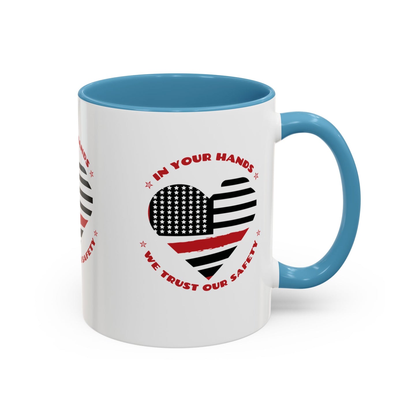 Firefighter Accent Coffee Mug – In your hands, we trust our safety