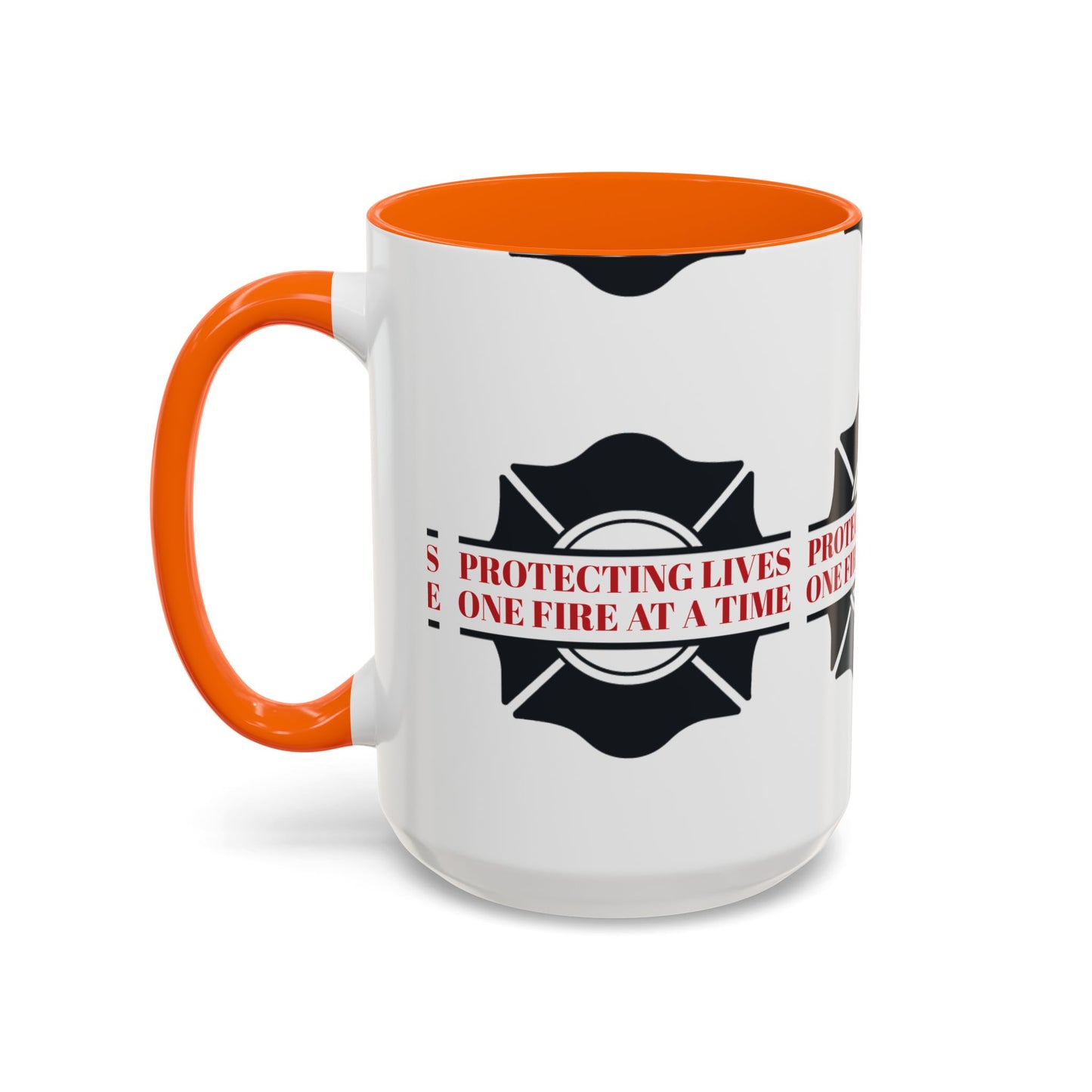 Firefighter Accent Coffee Mug – Protecting lives, one fire at a time